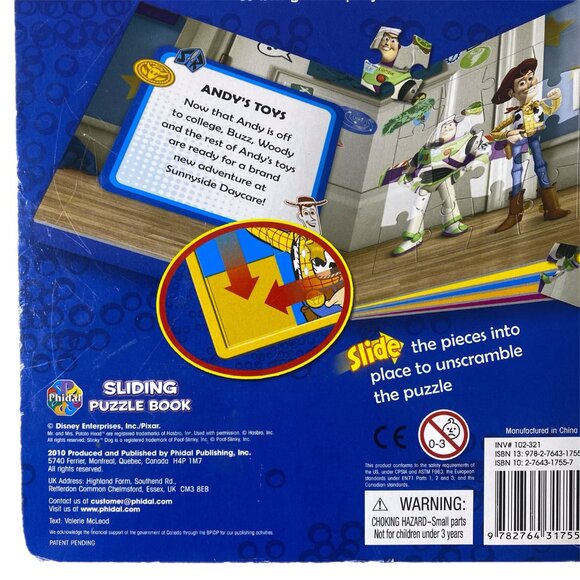 Toy Story 3 Sliding Puzzle Book - Picture 7 of 7